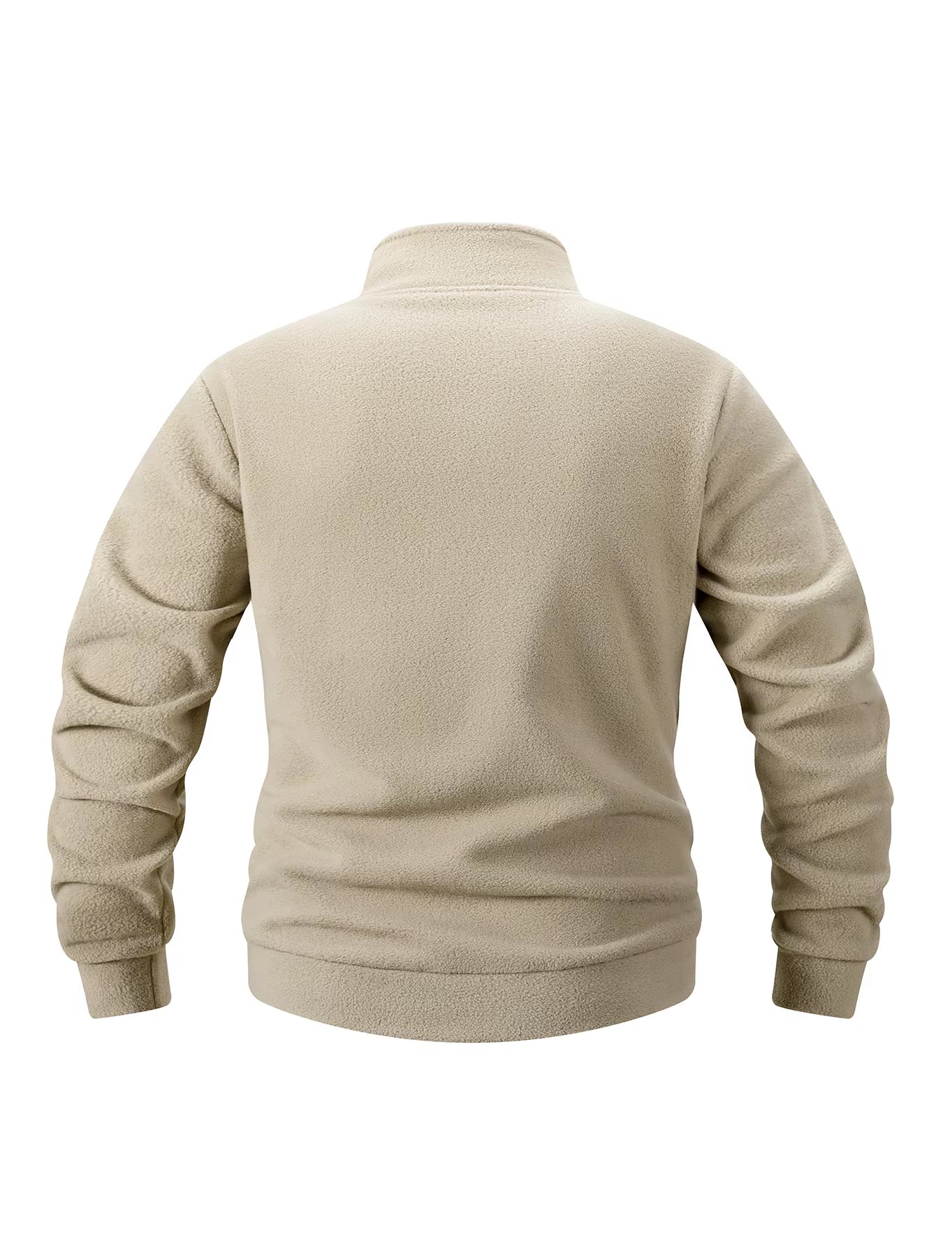 2025 Men Casual Fleece Sweatshirts Tops Men Sport Classic Stand Collar Sweatshirts Men’S Quarter Zip Hoodie Basic Pullover 3XL