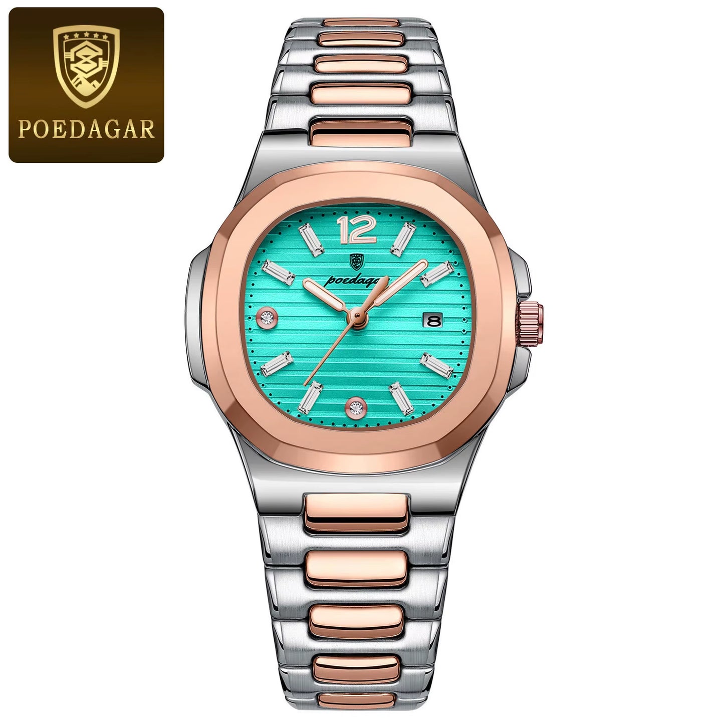 Luxury Square Watch for Woman Luminous Waterproof Date Ladies Watch Elegant Women'S Quartz Watches Simple Female Clock
