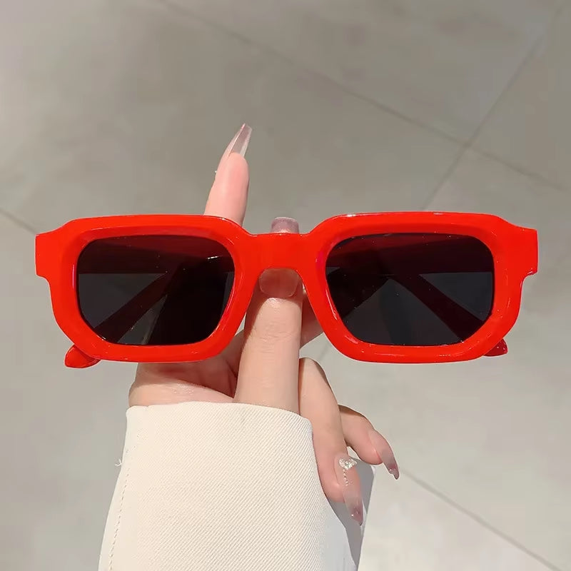 Stylish Retro Rectangle Frame Sunglasses for Men & Women - UV400 Luxury Eyewear