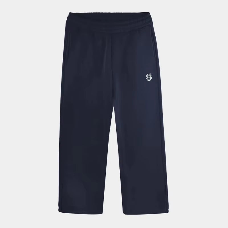 Y2K Men Jogger Loose Su Logo Embroidered Leg Openings Wide Leg Pants Extra Outsize Pockets Fashionable Couple Straight Leg Pants
