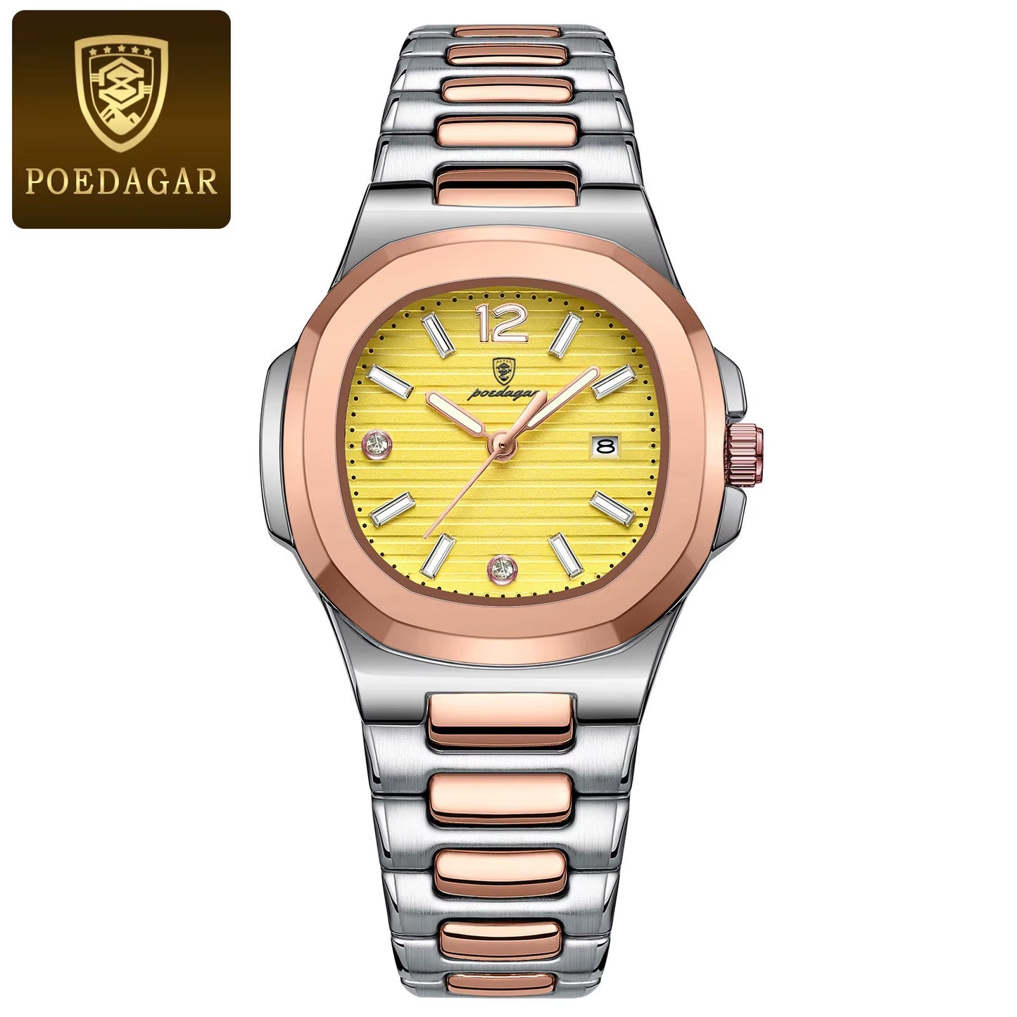 Luxury Square Watch for Woman Luminous Waterproof Date Ladies Watch Elegant Women'S Quartz Watches Simple Female Clock