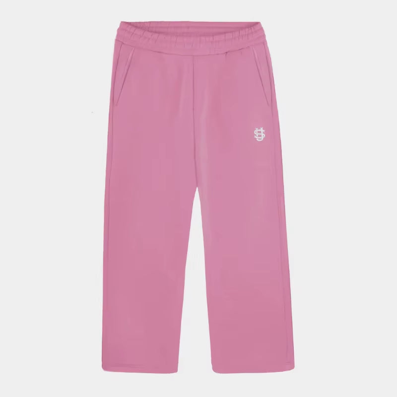 Y2K Men Jogger Loose Su Logo Embroidered Leg Openings Wide Leg Pants Extra Outsize Pockets Fashionable Couple Straight Leg Pants