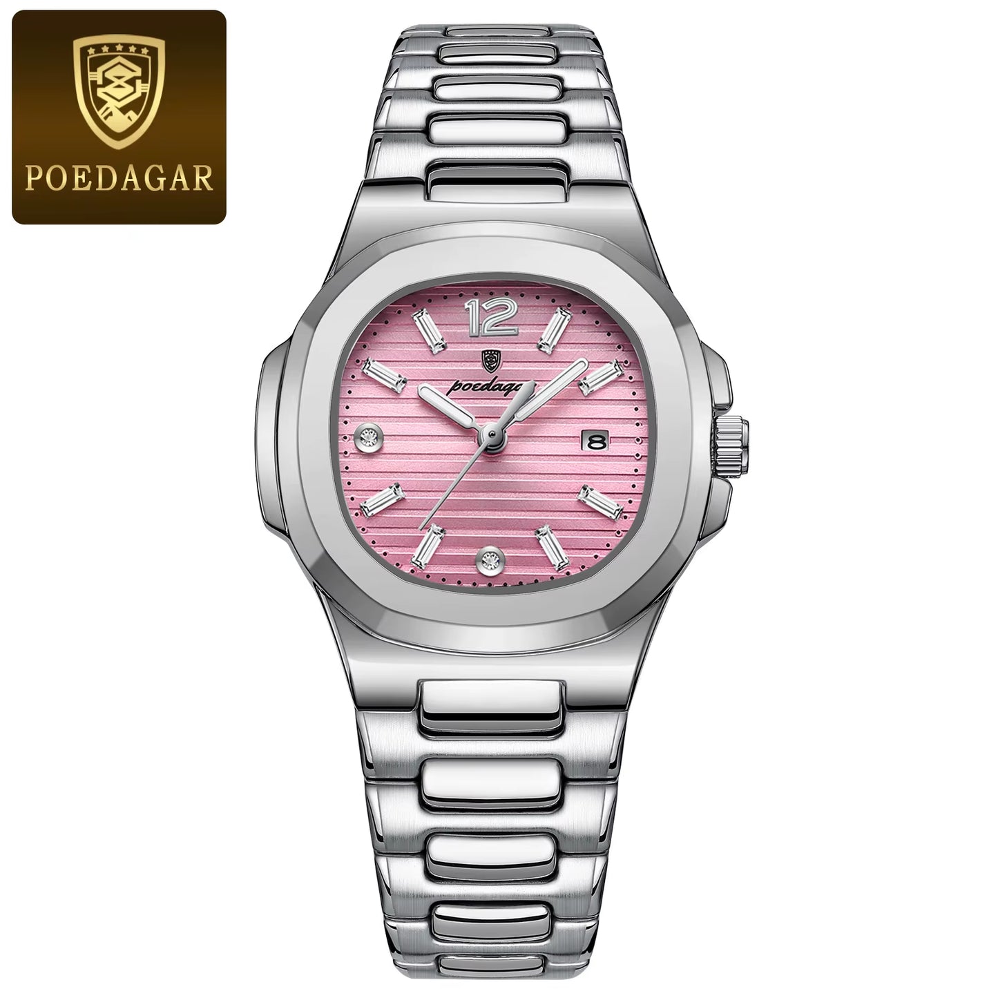 Luxury Square Watch for Woman Luminous Waterproof Date Ladies Watch Elegant Women'S Quartz Watches Simple Female Clock