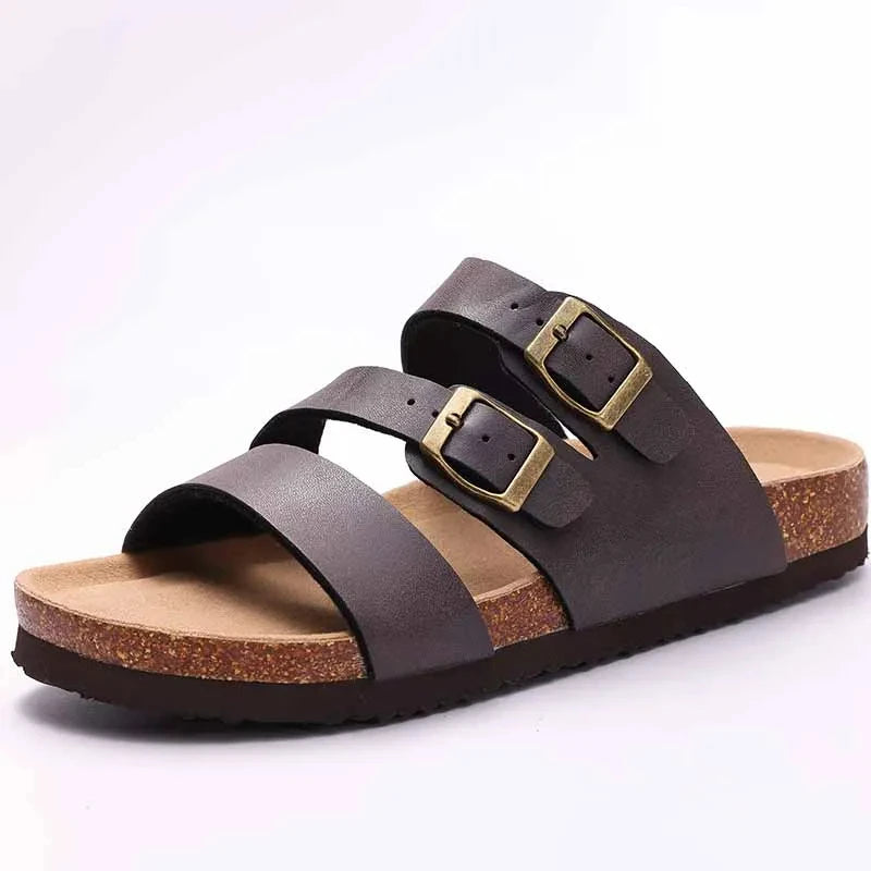 Stylish Cork Suede Mules Slippers for Women - Classic Antislip Outdoor Clogs with Arch Support