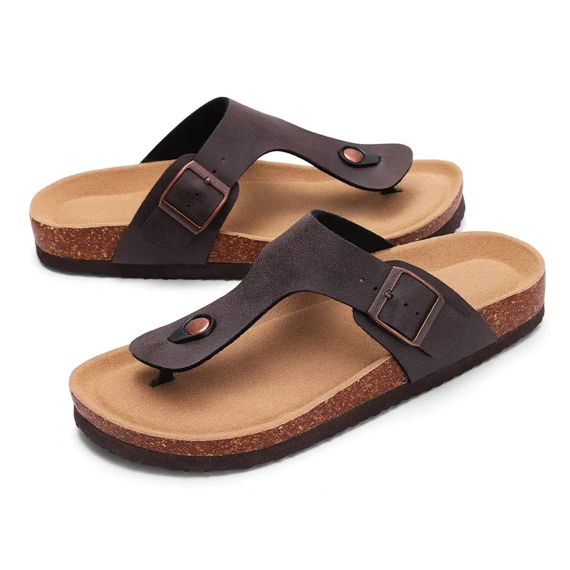 Stylish Cork Suede Mules Slippers for Women - Classic Antislip Outdoor Clogs with Arch Support