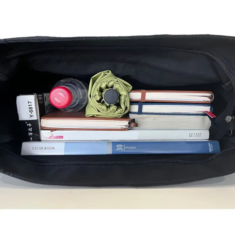 Stylish Large Capacity Canvas Messenger Bag for Women - Perfect for School and Casual Outings