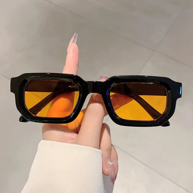 Stylish Retro Rectangle Frame Sunglasses for Men & Women - UV400 Luxury Eyewear