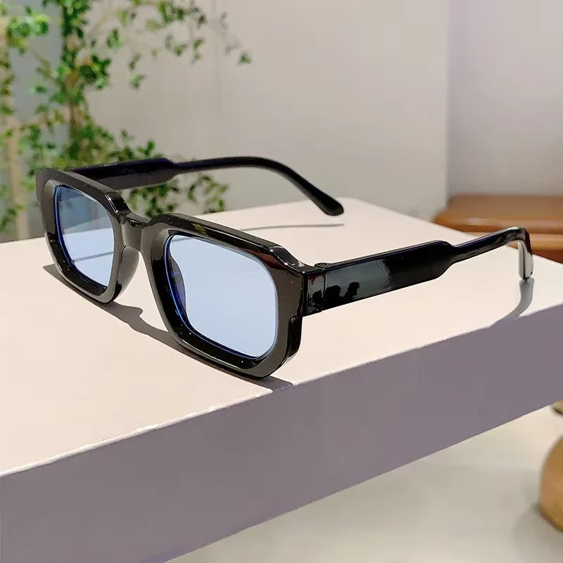 Stylish Retro Rectangle Frame Sunglasses for Men & Women - UV400 Luxury Eyewear